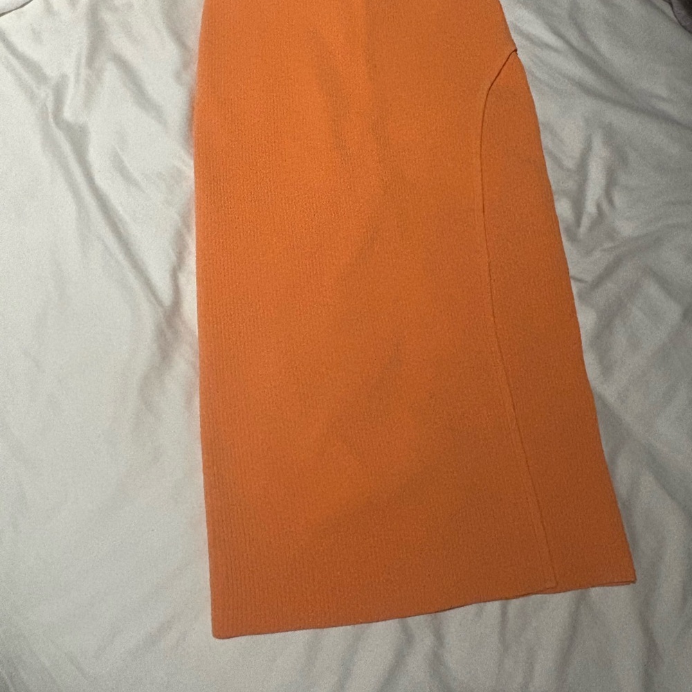 Express Vibrant Orange Maxi Skirt